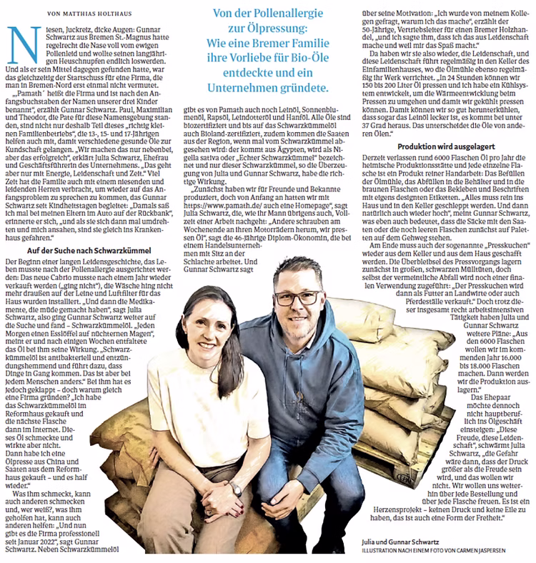 Weser Kurier Artikel